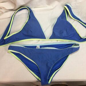 Women's Blue Two-Piece Swimsuit by Aerie, Sz M